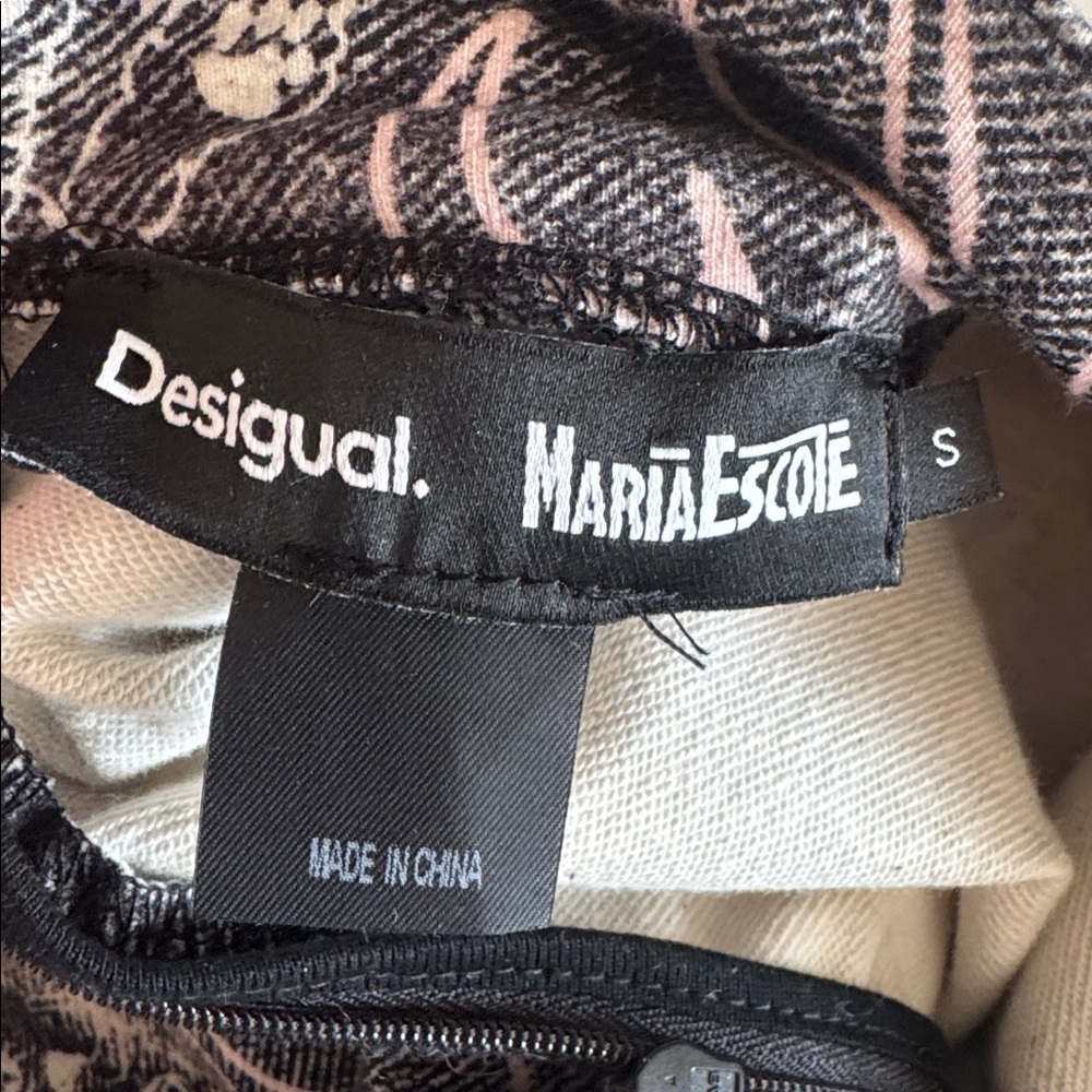 Desegual Maria Escote Y2K Punk Bow Detail Kawaia Mini Slim Dress size S - Picture 6 of 10